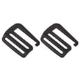 thumbnail image 1 of Unique Bargains 1.5' Webbing Release G Hook Buckle Adjuster for Backpack Strap, 2Pack Matte Black, 1 of 6