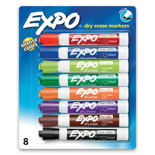 Expo Dry Erase Magnetic Markers, Chisel Tip, 4 Count 