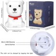 thumbnail image 5 of Luz nocturna para niños cachorros, lámparas de silicona, luz nocturna recargable con control de grifo, lámpara portátil para animales para pañales de bebé, enfermera, ayudante para dormir, 5 of 5