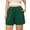 03 Dark Green, variant on Gleelist Women's Plus Size Shorts Drawstring Comfy Elastic Waist Shorts Wide Leg Summer Short With Pockets XL-5XL