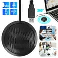 thumbnail image 1 of Conference USB Microphone  Computer Desktop Mic Plug & Play Omnidirectional Condenser PC Laptop Mics for Online Meeting/Class Skype Recording Chatting Zoom (Windows/Mac OS X), 1 of 9