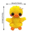 thumbnail image 3 of Tiny 3D Beaded Animal DIY Kit-for Kids & Adults Cute Handmade Seed Bead Animal Craft Set Stress Relief Creative DIY Decoration Gifts for DIY Desk Decor & Creative Gift (Rubber Duck), 3 of 5