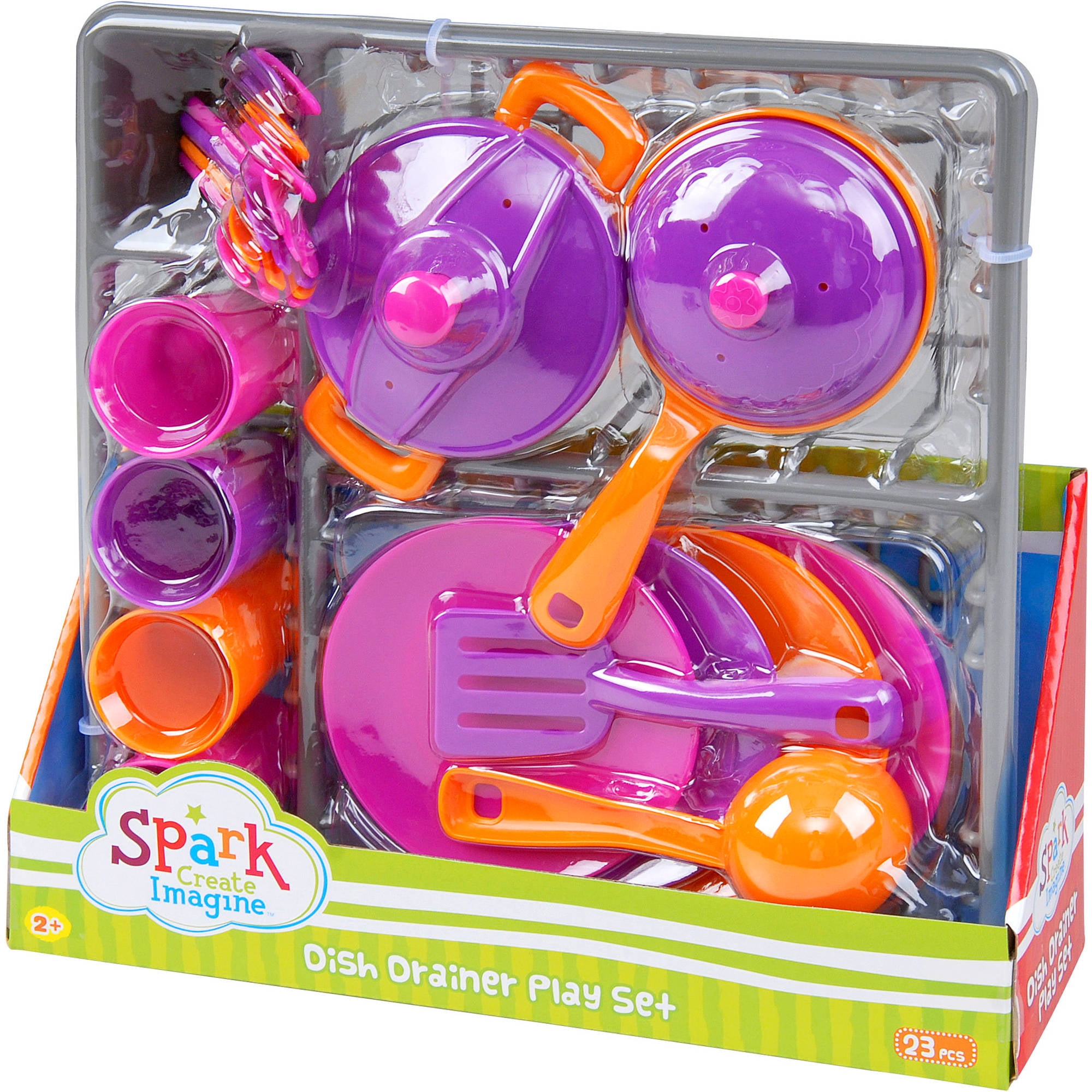 My Dish Drainer Set, 23 Pieces, Pink