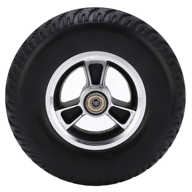 Wheelchair Wheel Replacement Solid PU Reinforced Aluminum Alloy Hub Walker Accessories 193mm 26s