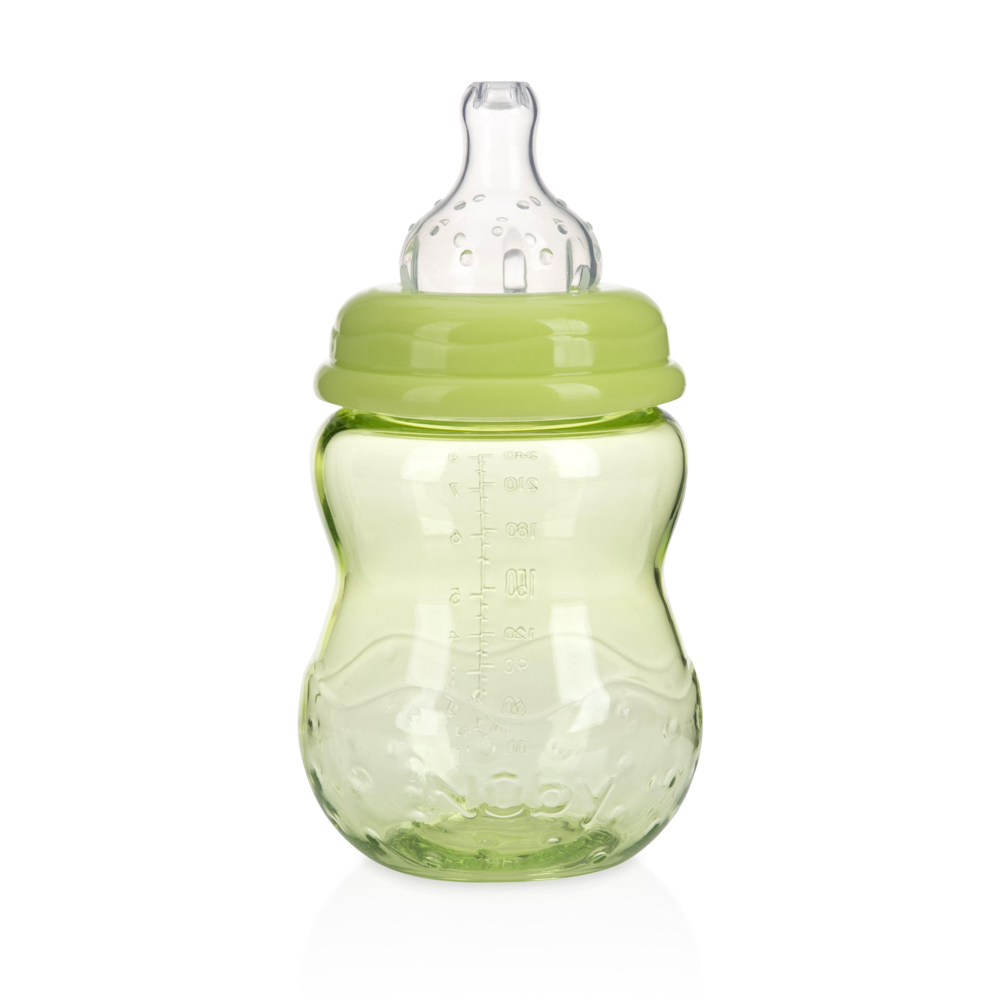 Nuby Non-Drip Wide Neck Baby Bottle, 8 oz, 3 Pack photo 5