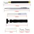 thumbnail image 6 of 7Pcs Glass Cutter Alloy Incisive Professional Glass Cutting Tool with 3 Cutter Heads Marking Pen, 6 of 8