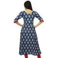 thumbnail image 5 of Bimba Womens Designer Angrakha Style Cotton Kurta Kurti Formal Ethnic Wear, 5 of 6