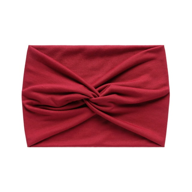 Serre-tête à Moins de 5 $ Rouge Femmes Mode Décontractée Yoga Bandeau Sport Élastique Absorbant la Sueur