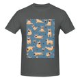 thumbnail image 4 of Bingfone French Bulldog Yoga Men'S Loose Fit Short-Sleeve Pocket T-Shirt, 4 of 7