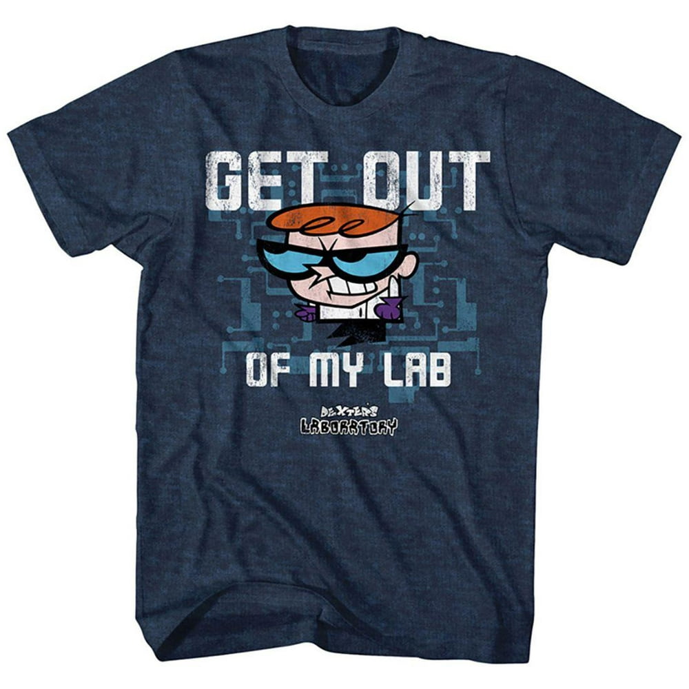 Dexter's Laboratory Out Of My Lab Apparel TShirt Blue