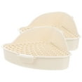 thumbnail image 1 of 2 piezas de orinal de entrenamiento para conejos, jaula para conejos, inodoro para mascotas, jaula para hámster, caja de arena, 1 of 5
