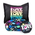 thumbnail image 1 of Justice Paint Splat 3-Piece Twin/Full Reversible Bed Set with Decorative Pillow, 1 of 5