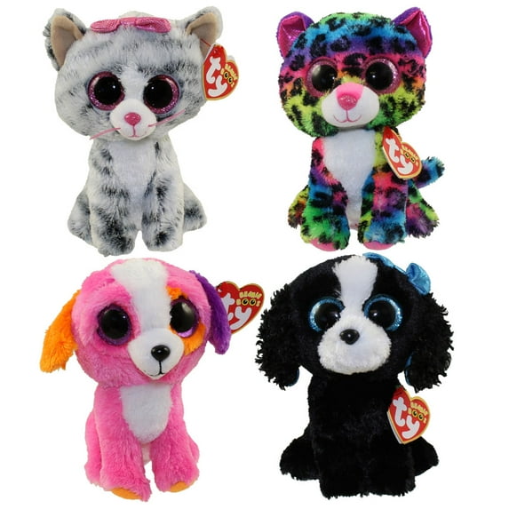 TY Beanie Boos - SET of 4 Summer 2016 Releases (6 inch) (Dotty, Precious, Tracey & Kiki)