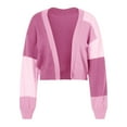 thumbnail image 4 of kamemir Womens Cardigans Womens Long Sleeve Open Front Cardigans Knit Draped Sweaters Outwear(Pink,S), 4 of 5