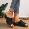 thumbnail image 5 of Mepaouo Summer Sandals for Women 2025 Platform Wedge Slides Arch Support Orthotic Casual Walking Shoes, 5 of 8