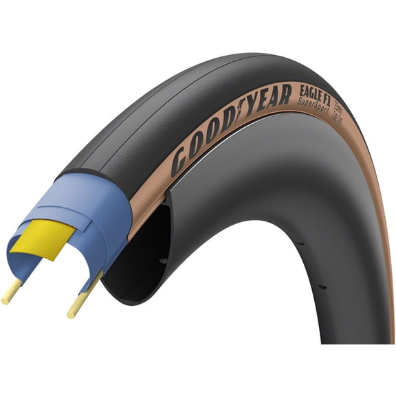 Goodyear Eagle F1 Supersport Tire - 700 X 25  Clincher Folding Tan Bike Tire
