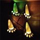 thumbnail image 5 of Lámpara de iluminación solar para suelo con huella para decoración de exteriores, caminos y césped. Destello de color, 5 of 9