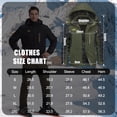 thumbnail image 2 of TACVASEN Men's Winter Ski Snow Jackets Heavyweight Waterproof Warm Fleece Hiking Coat with Hood Multi-Pockets Army Green L, 2 of 7