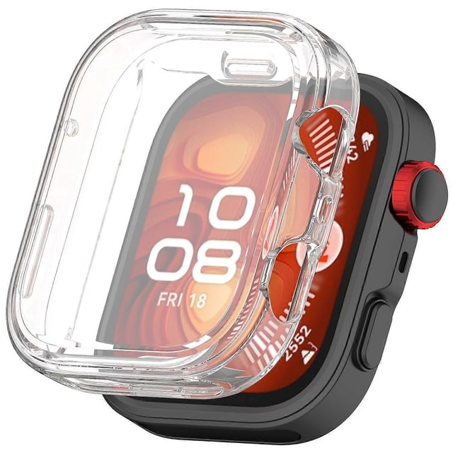 For Huawei Watch Fit 4 Pro TPU Watch Case Full Coverage Transparent Protective Cover