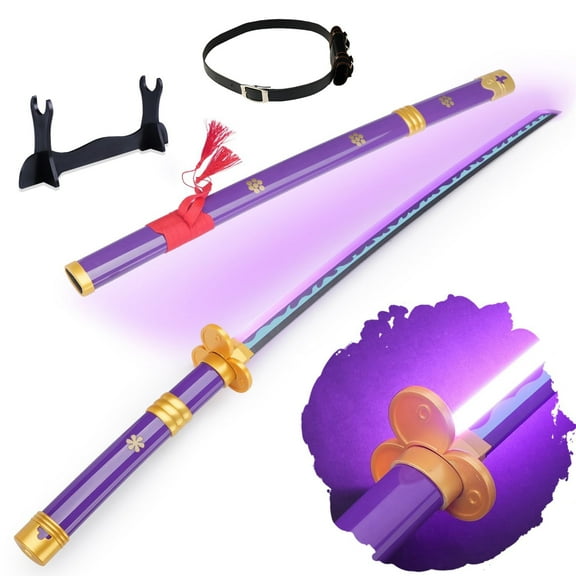 LED Light Roronoa Zoro Sword with Belt and Holder