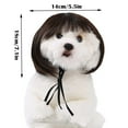thumbnail image 3 of Pet Wigs For Dogs Fashionable Bob Wig With Straight High Temperature Synthetic Hair Accessory Indoor Outdoor Use Wigs for Dogs Dog Christmas Large for Dogs Large Dog Halloween Pet for Dogs Halloween, 3 of 6