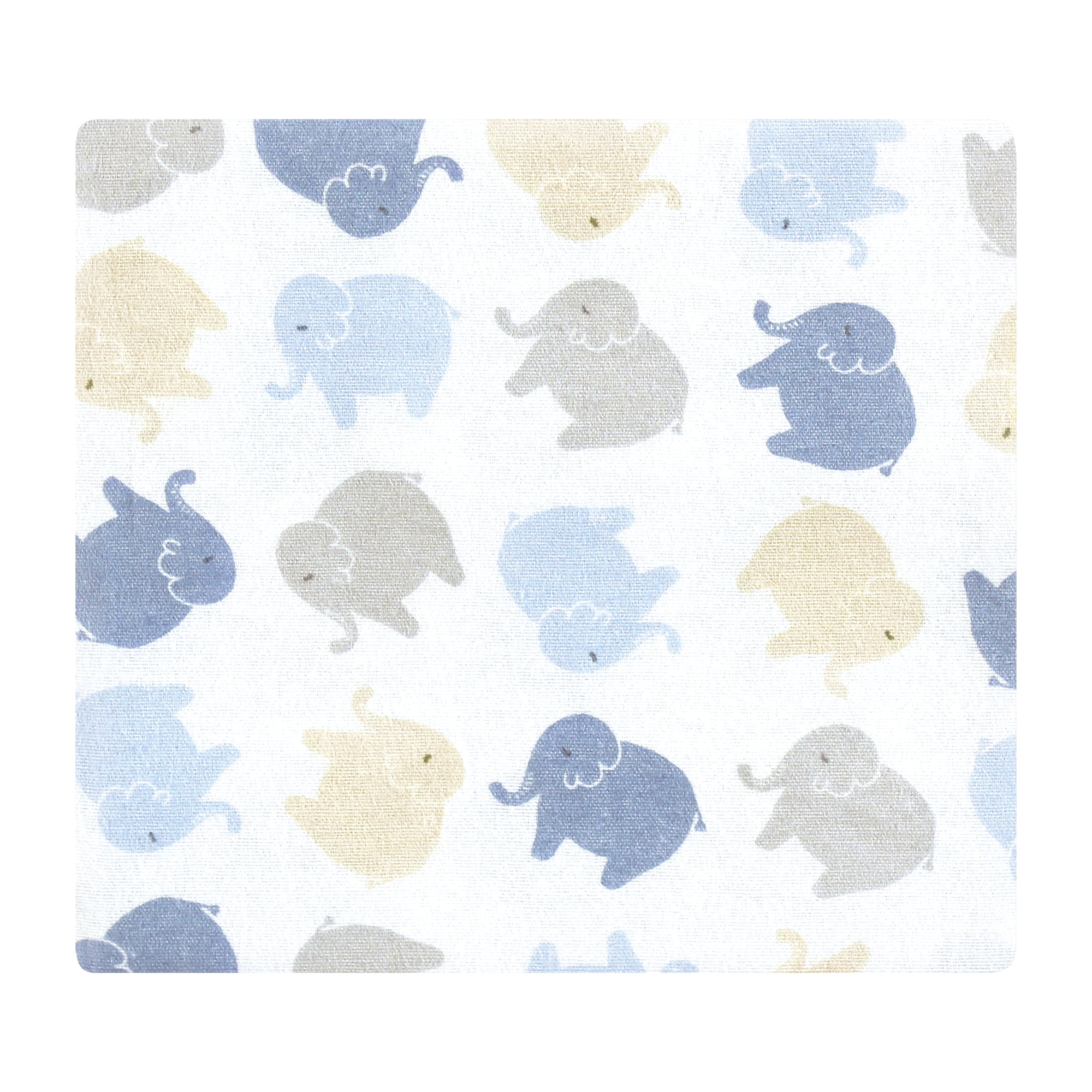 Hudson Baby Infant Boys Cotton Flannel Receiving Blankets 7pk, Multi Color Boy Elephant, One Size