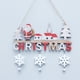 thumbnail image 5 of Adornos navideños colgantes DIY, letras pintadas con cuerda, letrero de madera Papá Noel, 5 of 8