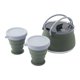 thumbnail image 2 of Hervidor de agua plegable y 2 tazas de agua caldera de agua al aire libre hervidor de agua 1.5l maker de té utensilios de cocina para mochilero de, 2 of 8