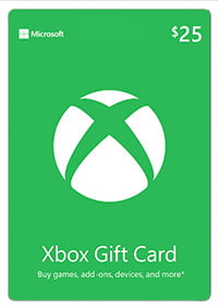 Xbox 25 Gift Card Microsoft Digital Download Walmartcom - roblox 25 game card digital download walmartcom