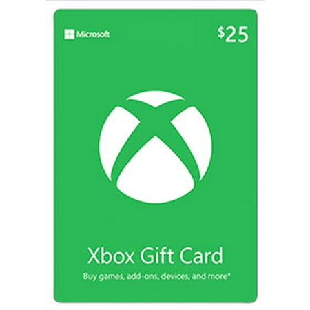 Xbox 25 Gift Card Microsoft Digital Download - roblox xbox gift cards
