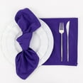 thumbnail image 3 of Balsa Circle 5 Purple Premium 20x20 in Scuba Polyester Dinner Table Cloth Napkins Party Events Decorations Supplies, 3 of 8
