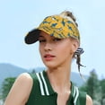 thumbnail image 5 of Kdxio Shark Print Print Sun Visor Hat Golf Visor Adjustable Velcro Outdoor Sports Cap for Men Women, 5 of 7