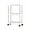 White #0, variant on Multi-Layer Rolling Storage Cart | Narrow Space Organizer with Wheels & Brakes | Adjustable Shelves for Bathroom & Kitchen | 37x13x60cm