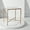 Brass/White, variant on SAFAVIEH Couture Jessa Glam Glass Top Metal End Table, Brass