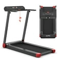 thumbnail image 1 of Gymax Tapis Roulant Électrique Pliant Portable pour Cardio et Course avec Contrôle par Appli Rouge, 1 of 10