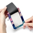 thumbnail image 7 of Dragonfly Square PU Leather Luggage Tags, 2 Pack, with Privacy Cover and Stainless Steel Ring - Suitable for Travel, Backpack, Handbag - Bag Tags, Handbag Tags, 7 of 7