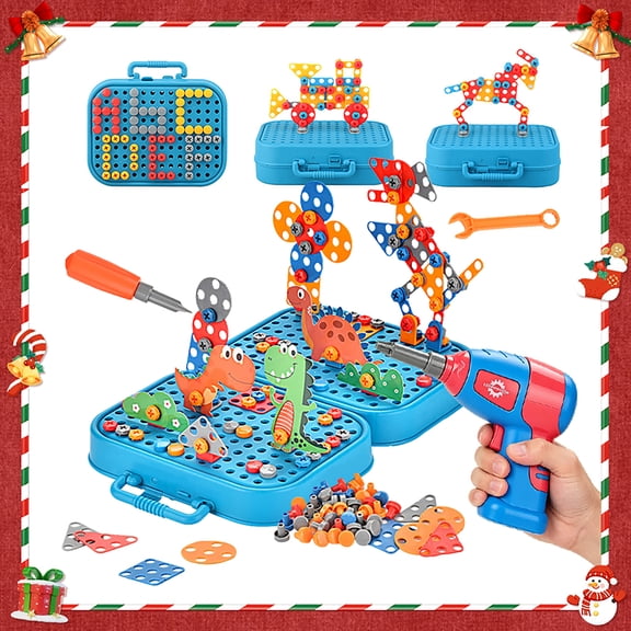 Educational Construction Tool Set Design & Drill Toy, Ages 3