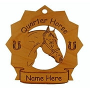 Quarter Horse Head Horse Ornament Personalized with Your Horse's Name 8236