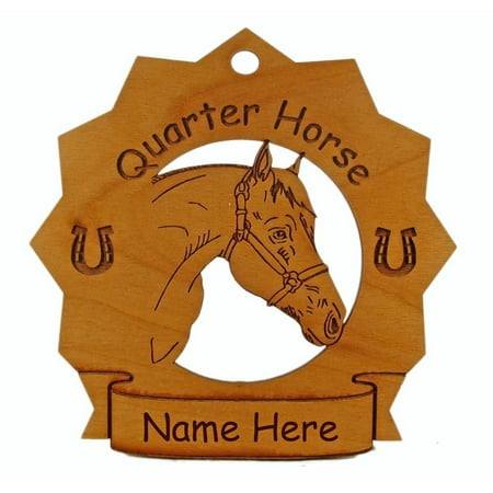 Quarter Horse Head Horse Ornament Personalized with Your Horse's Name 8236