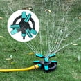thumbnail image 2 of Mdesiwst Garden Irrigation Sprinkler Auto Rotate Adjustable Wide Spraying Range Lawn Care Roof Cooling Sprinkler Patio Accessory, 2 of 7
