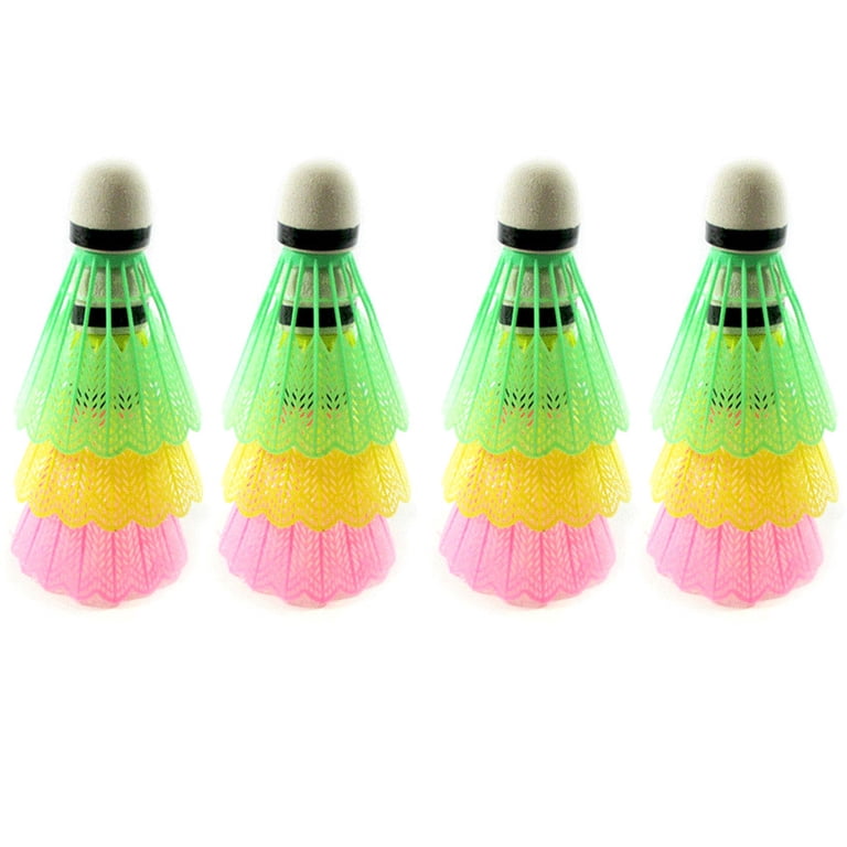 12 pcs Training Exercise Nylon Shuttlecocks Birdies Badminton Ball