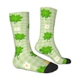 thumbnail image 3 of Uemuo St Patrick's Day11 Pattern Women's Crew Socks, Soft Durable Breathable Moisture-Wicking with Odor Control Cotton socks, 3 of 9