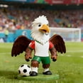 thumbnail image 2 of World Cup 2026 USA 4.5in ResinWorld Cup Gift Clutch Bald Eagle Mascot with Blue Uniform, Ornaments Collectible Toy for Fans, 2 of 8