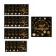 thumbnail image 2 of Vajilla desechable de papel, decoraciones navideñas en negro y dorado, vajilla para fiesta temática de Año Nuevo, platos desechables de papel de 18 y 23 cm, vasos de papel y pañuelos, juego de platos, 2 of 6
