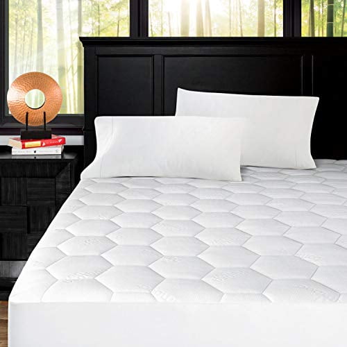 Ultra Soft Bamboo Mattress Cover Topper Bed Protector Waterproof Hypoallergenic
