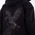 thumbnail image 3 of Niepce Inc Casual Japanese Streetwear Hoodie For Men Phoenix king Embroidery Hooded Sweatshirt, 3 of 9