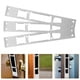 thumbnail image 4 of 3 cerraduras de seguridad con cerrojo de seguridad para puerta de entrada, de acero inoxidable, para puertas exteriores ajustables y soporte de refuerzo, 4 of 7