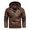 A# Brown, variant on Fashion Mens Thicken Plush Vest Sleeveless Faux Leather Jackets Plus Size Men Winter Camouflage Blouse Thickening Coat Outwear Blouse Plus Size Coffee 8