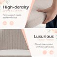 thumbnail image 5 of Vyrox Home Office Chair, Adjustable Swivel Vanity Chair with Wheels, Upholstered Mid-Back Rolling Task Chair, Armless Desk Chair for Bedroom, Living Room, Study, Gray, 5 of 7