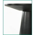 thumbnail image 2 of 22” Round Ebony Black Coffee Table with Pedestal - Modern Elegance for Living Room, Cohesive Decor & Functional Use, 2 of 5